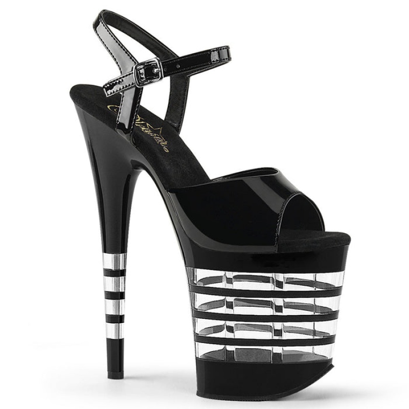 Black Pleaser Flamingo-809LN Women's Sandals | DH1058697