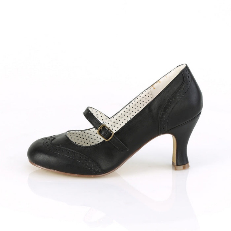 Black Pleaser Flapper-32 Women's Pumps | QR1497082