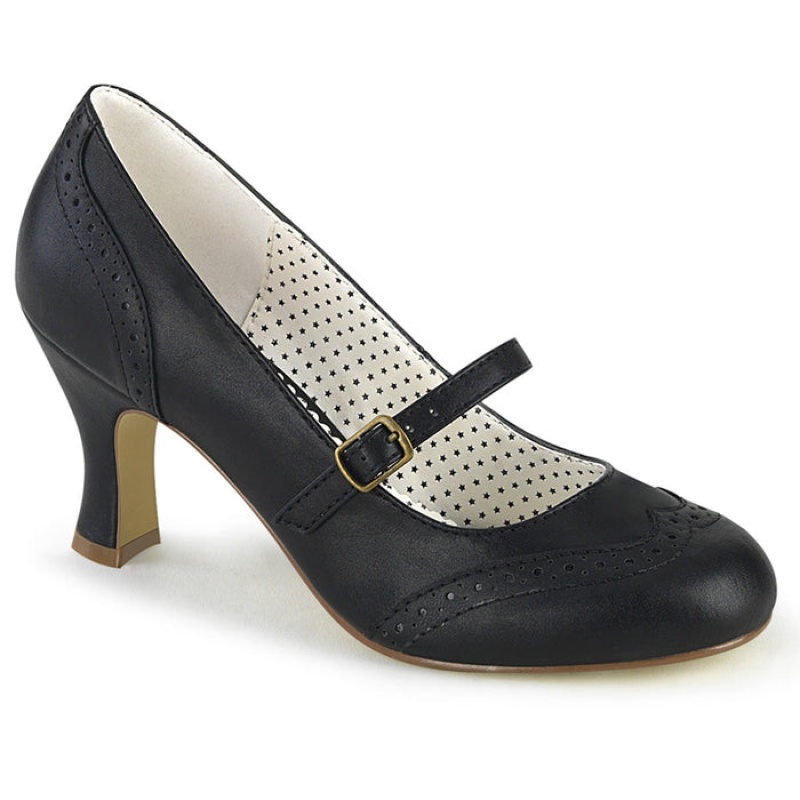 Black Pleaser Flapper-32 Women's Pumps | QR1497082