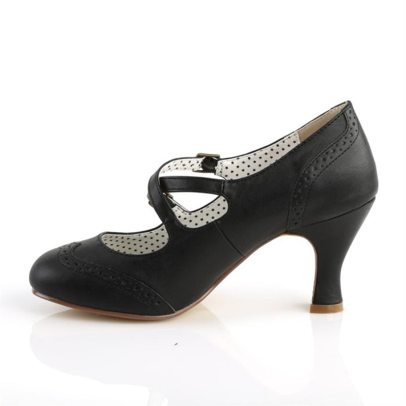 Black Pleaser Flapper-35 Women's Pumps | VE9748136