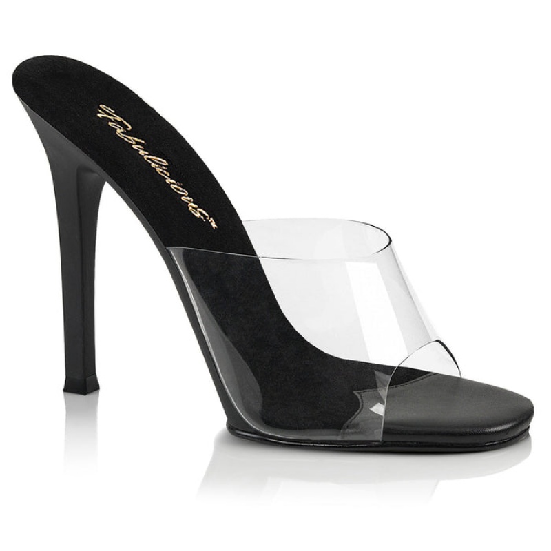 Black Pleaser Gala-01 Women's Slides | WS3985016