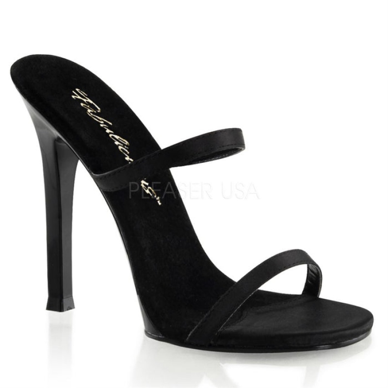 Black Pleaser Gala-02 Women's Slides | HI6182543