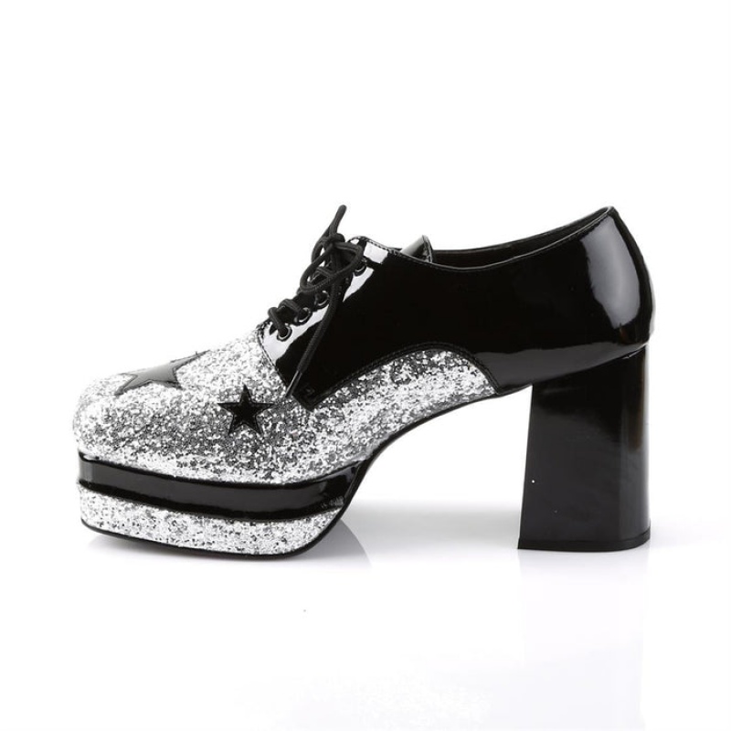 Black Pleaser Glamrock-02 Women's Shoes | US6209834