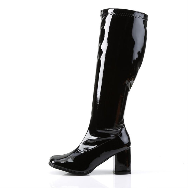 Black Pleaser Gogo-300WC Women's Boots | ZE7930216