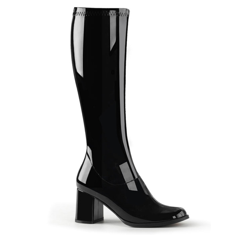 Black Pleaser Gogo-300 Women's Boots | IE5832401