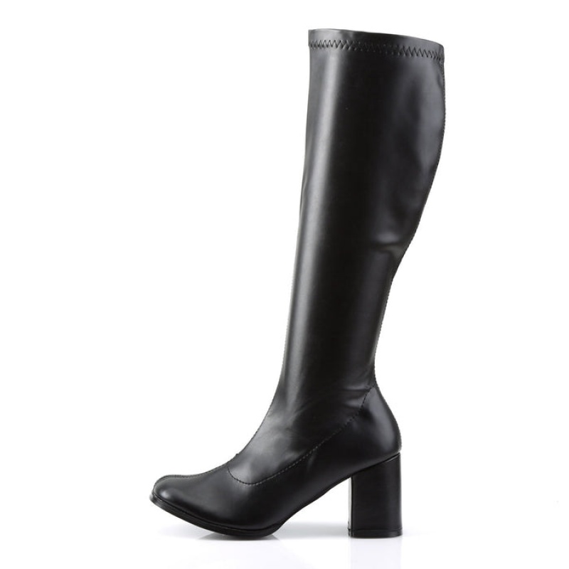 Black Pleaser Gogo-300 Women's Boots | UO2631750