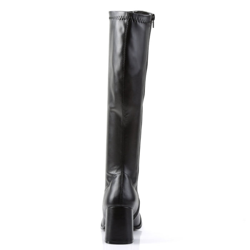 Black Pleaser Gogo-300 Women's Boots | UO2631750