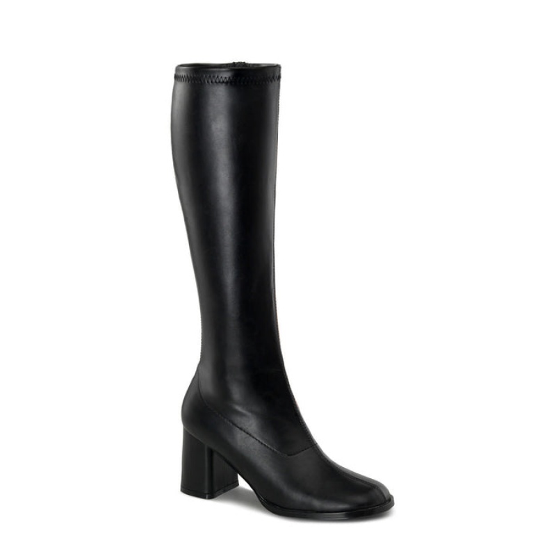 Black Pleaser Gogo-300 Women's Boots | UO2631750