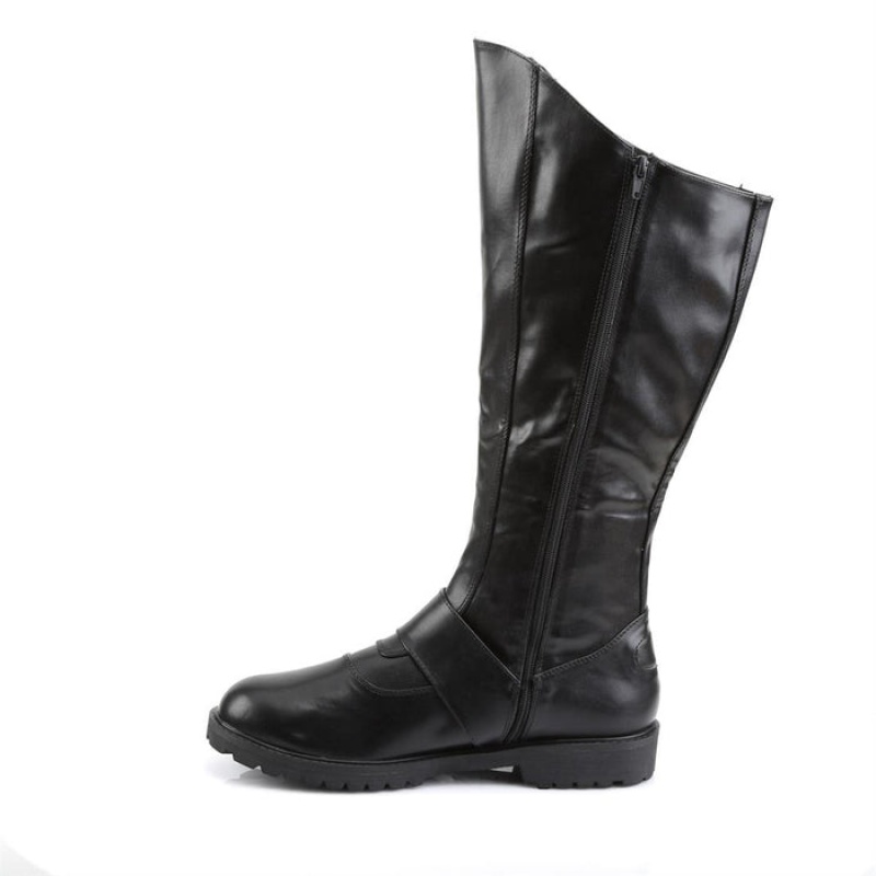 Black Pleaser Gotham-100 Women's Boots | ZD5319260