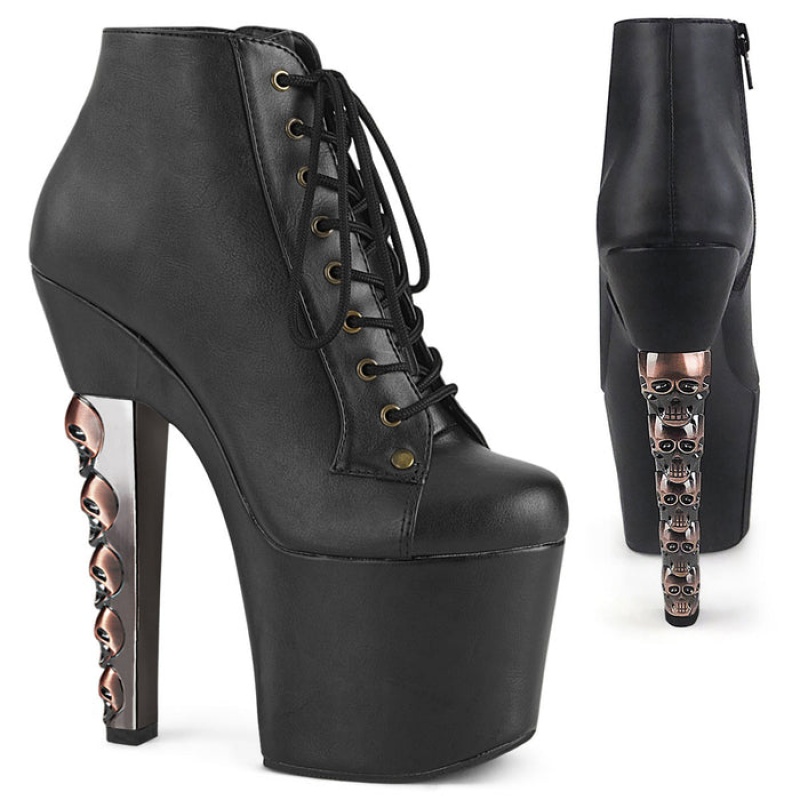 Black Pleaser Hex-1005 Women's Boots | RJ9560287