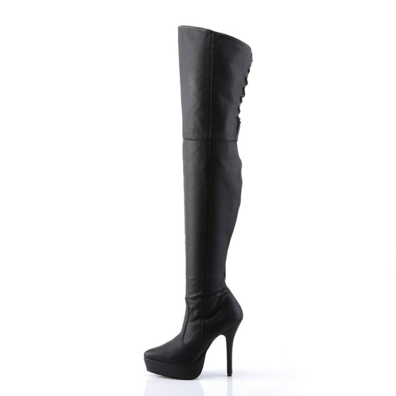 Black Pleaser Indulge-3011 Women's Boots | RT4509718