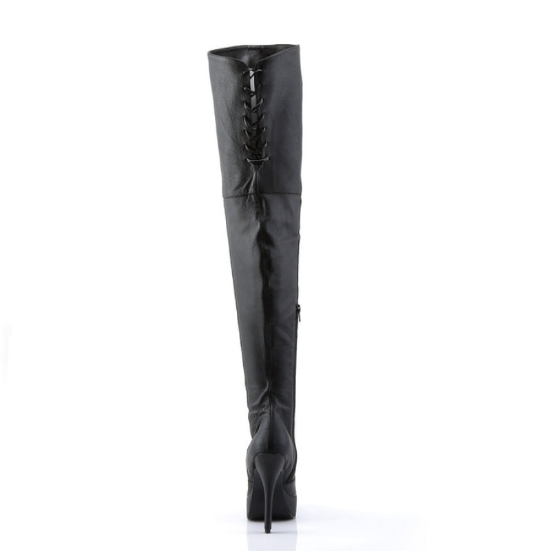 Black Pleaser Indulge-3011 Women's Boots | RT4509718