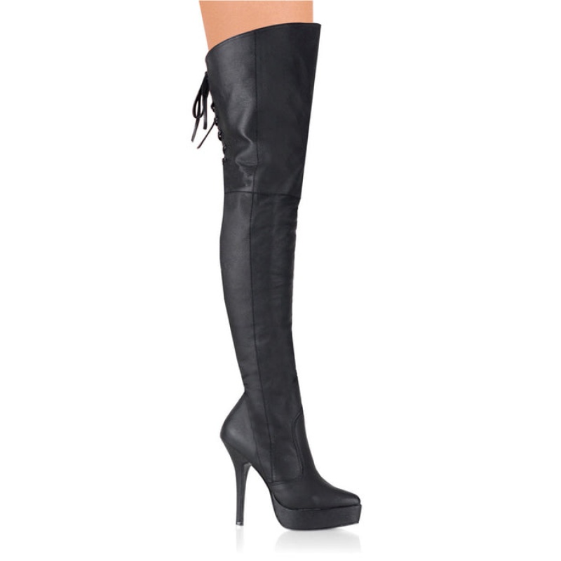 Black Pleaser Indulge-3011 Women's Boots | RT4509718