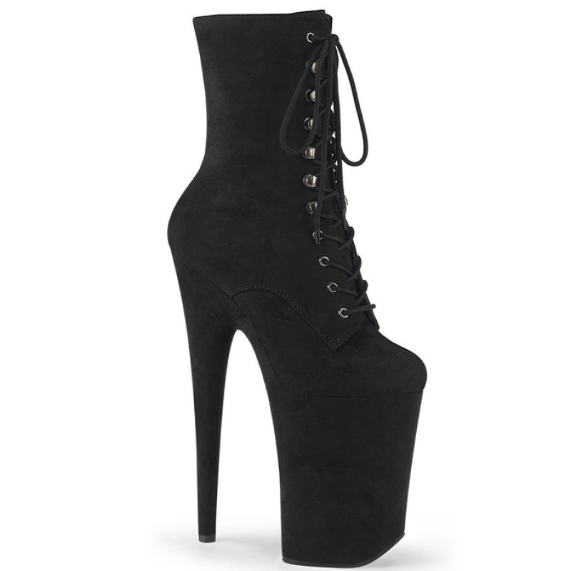 Black Pleaser Infinity-1020FS Women's Boots | BM2563891