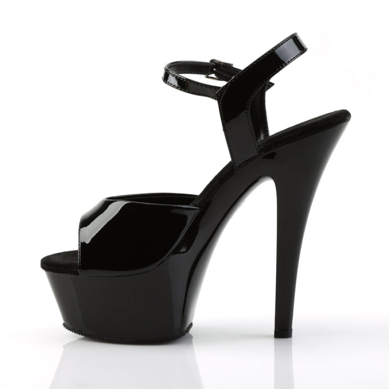 Black Pleaser Kiss-209 Women's Sandals | HY1489326