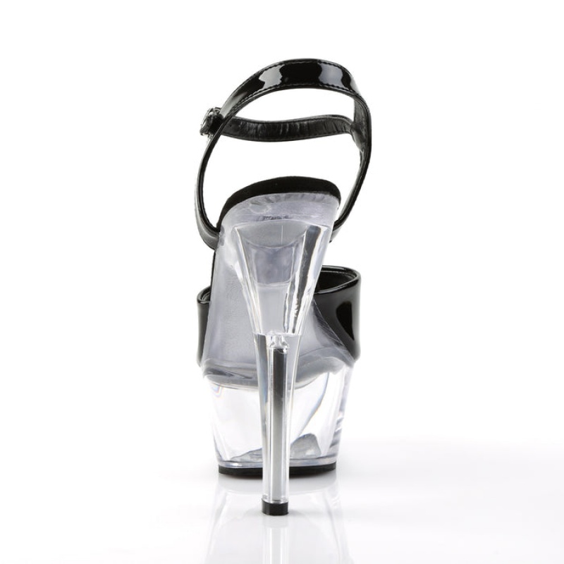 Black Pleaser Kiss-209 Women's Sandals | OB0364978