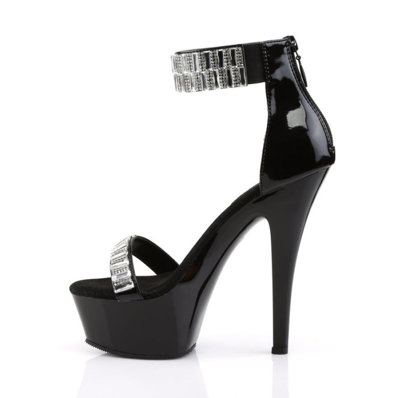 Black Pleaser Kiss-269RS Women's Sandals | PT4703982