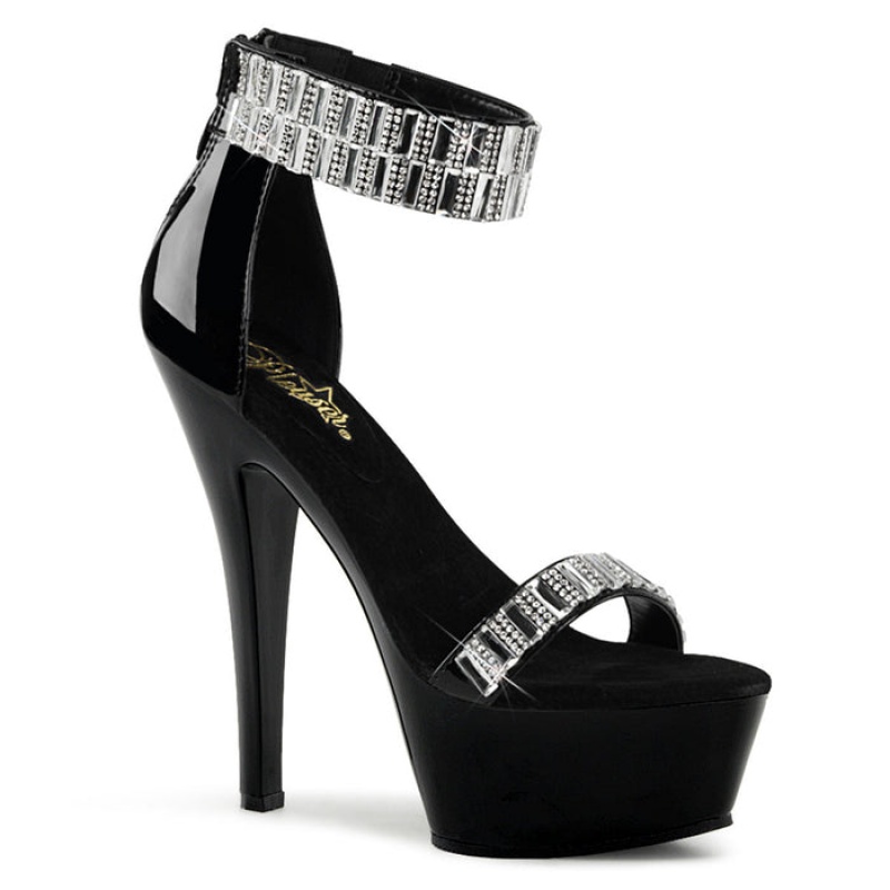 Black Pleaser Kiss-269RS Women's Sandals | PT4703982