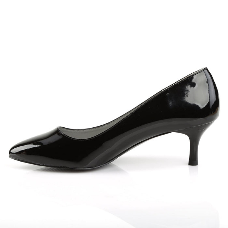 Black Pleaser Kitten-01 Women's Pumps | CW5672109