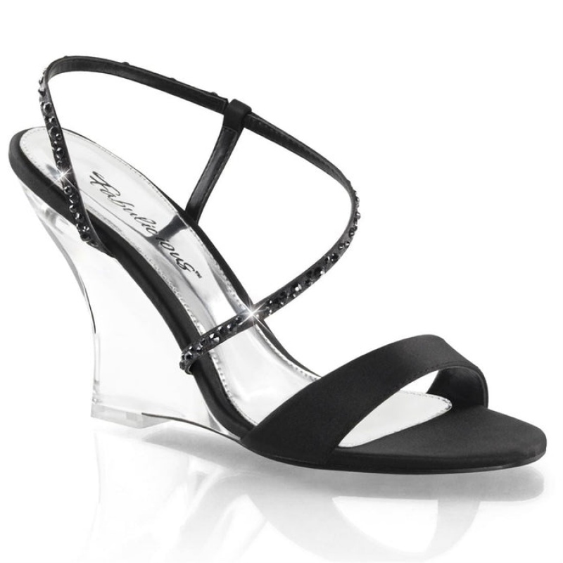 Black Pleaser Lovely-417 Women\'s Sandals | RL6025731