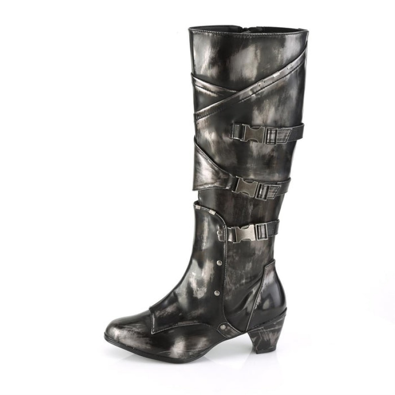 Black Pleaser Maiden-8820 Women's Boots | IC9315270