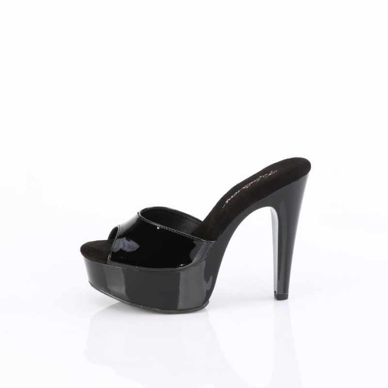 Black Pleaser Martini-501 Women's Slides | OD0978314