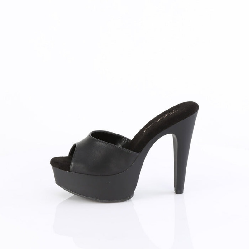 Black Pleaser Martini-501 Women's Slides | BV2581306