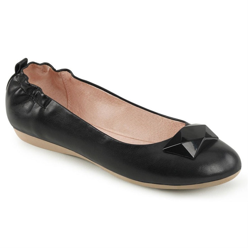 Black Pleaser Olive-08 Women's Flats | SF4952608