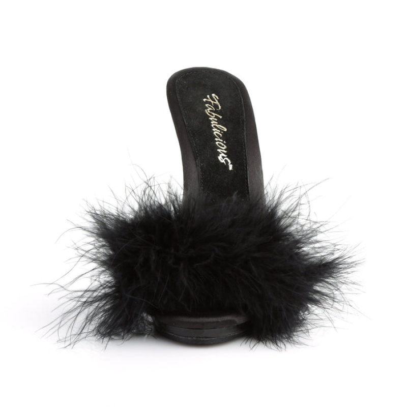 Black Pleaser Poise-501F Women\'s Slides | PD9370584