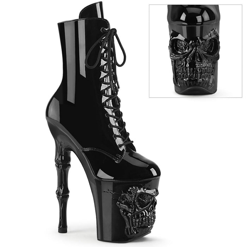 Black Pleaser Rapture-1020 Women's Boots | MK7654819