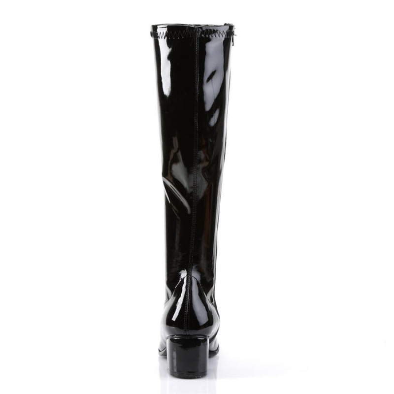 Black Pleaser Retro-300 Women's Boots | QI0439265