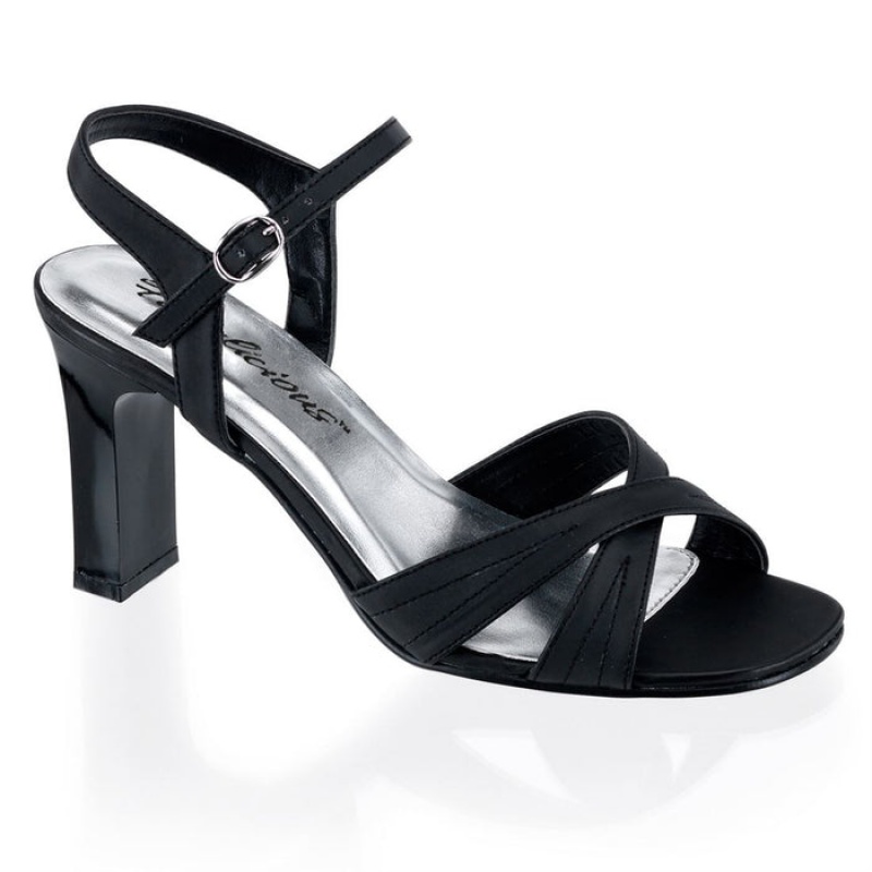 Black Pleaser Romance-313 Women's Sandals | BI2401685