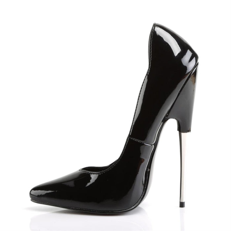 Black Pleaser Scream-01 Women's Pumps | FL4291738