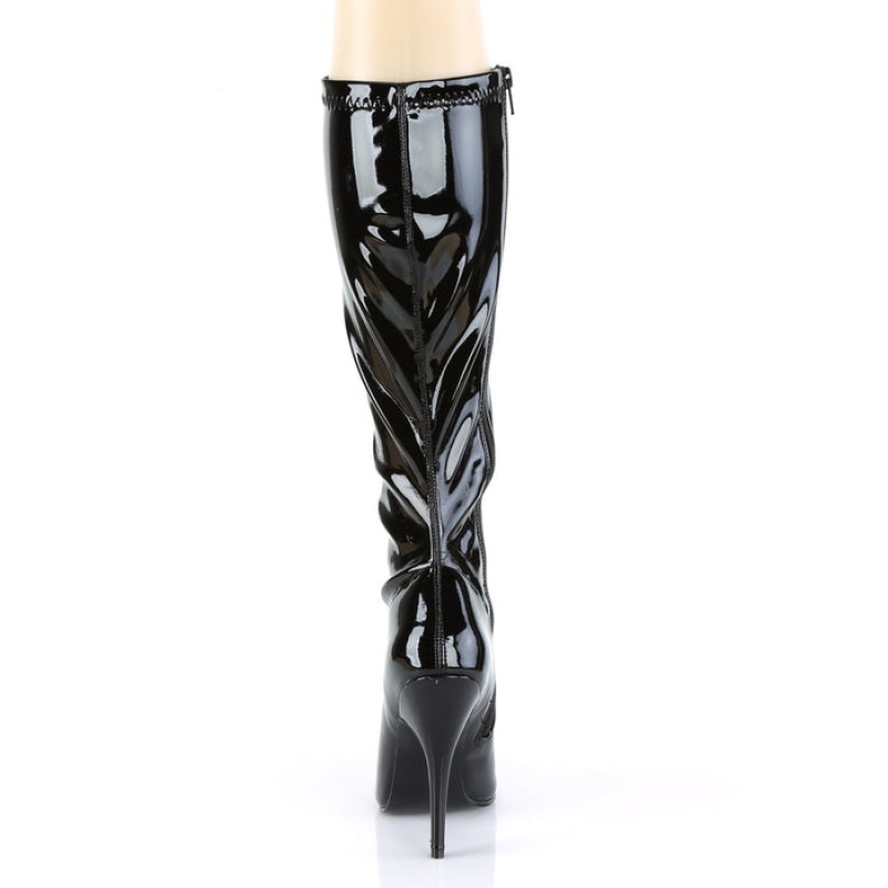 Black Pleaser Seduce-2000 Women's Boots | KP0896123