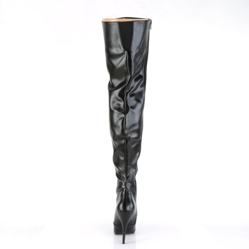 Black Pleaser Seduce-3010 Women's Boots | DY4279163