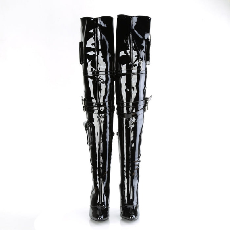 Black Pleaser Seduce-3019 Women's Boots | NX2591347