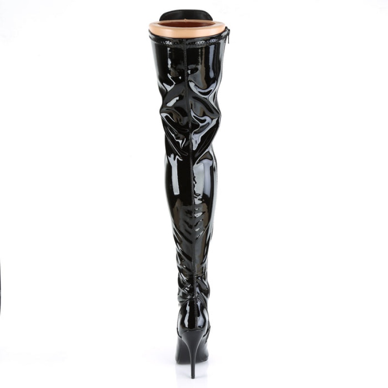 Black Pleaser Seduce-3024 Women's Boots | LZ5316247