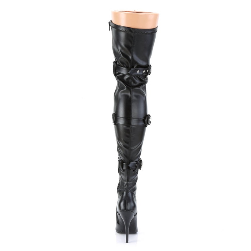 Black Pleaser Seduce-3028 Women's Boots | KX0375419