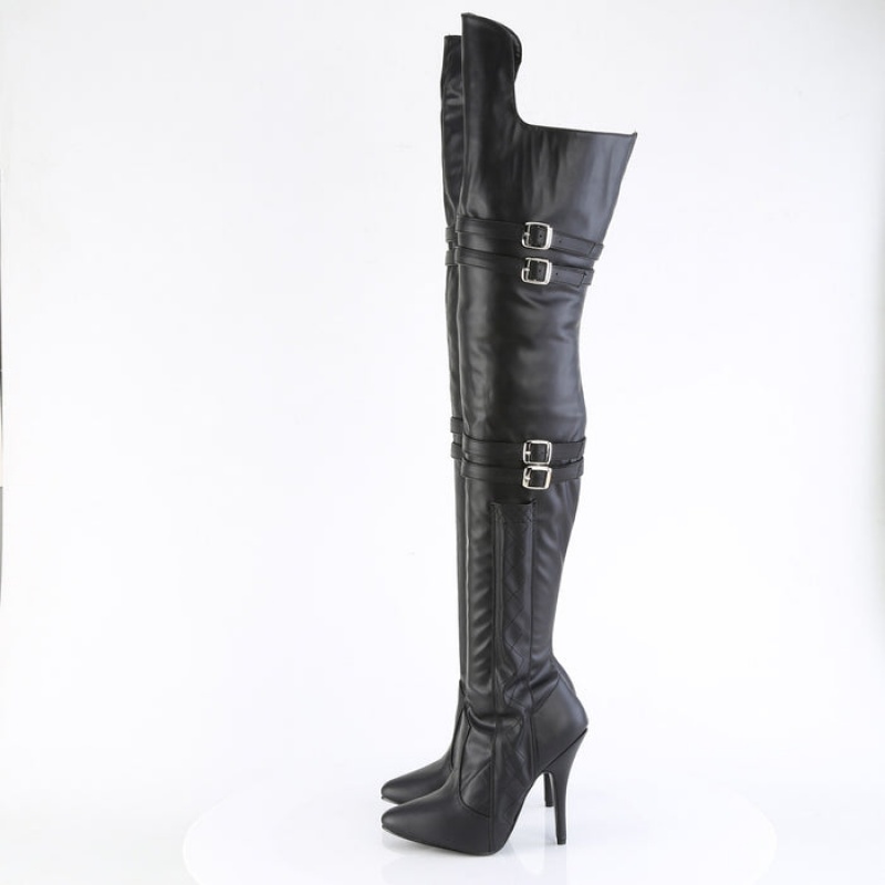 Black Pleaser Seduce-3080 Women's Boots | ND2950418