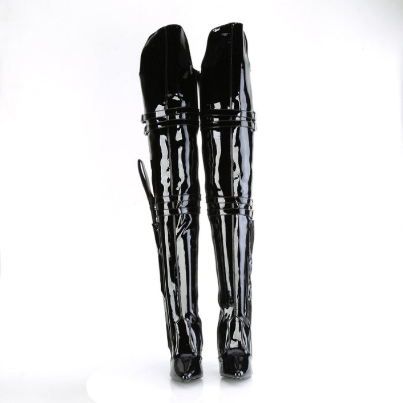 Black Pleaser Seduce-3080 Women's Boots | PD0312489