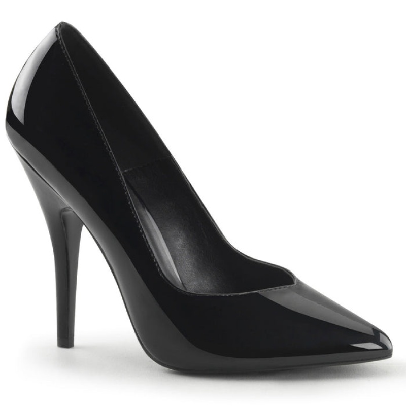 Black Pleaser Seduce-420V Women's Pumps | AY7180259