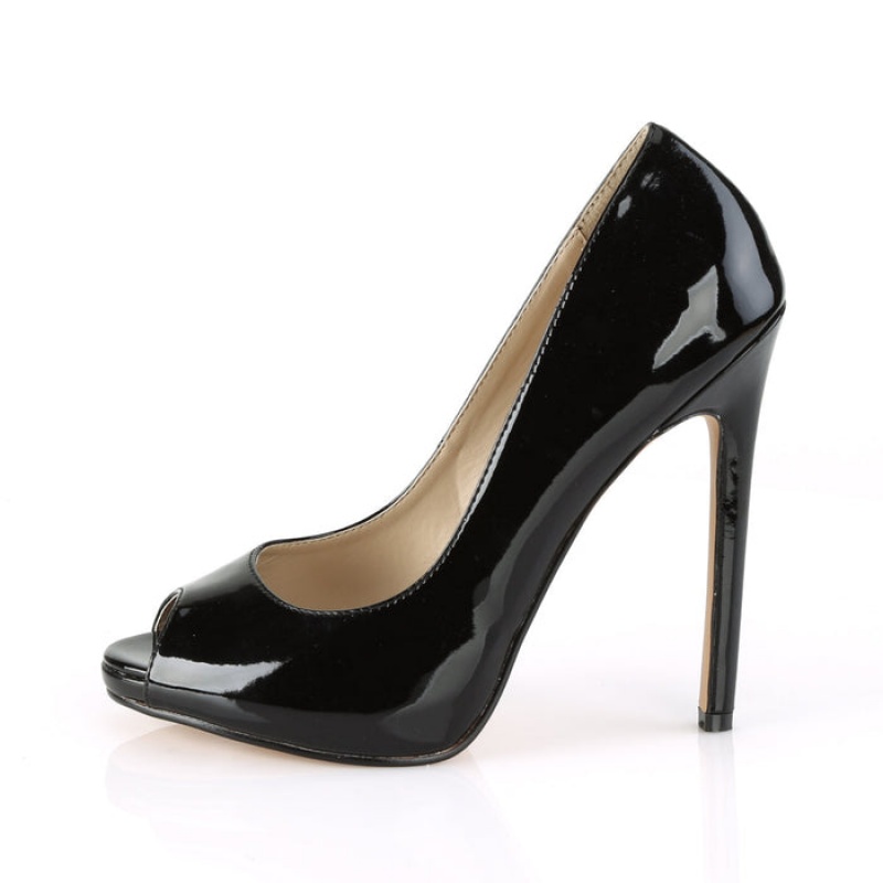 Black Pleaser Sexy-42 Women's Pumps | US3614528