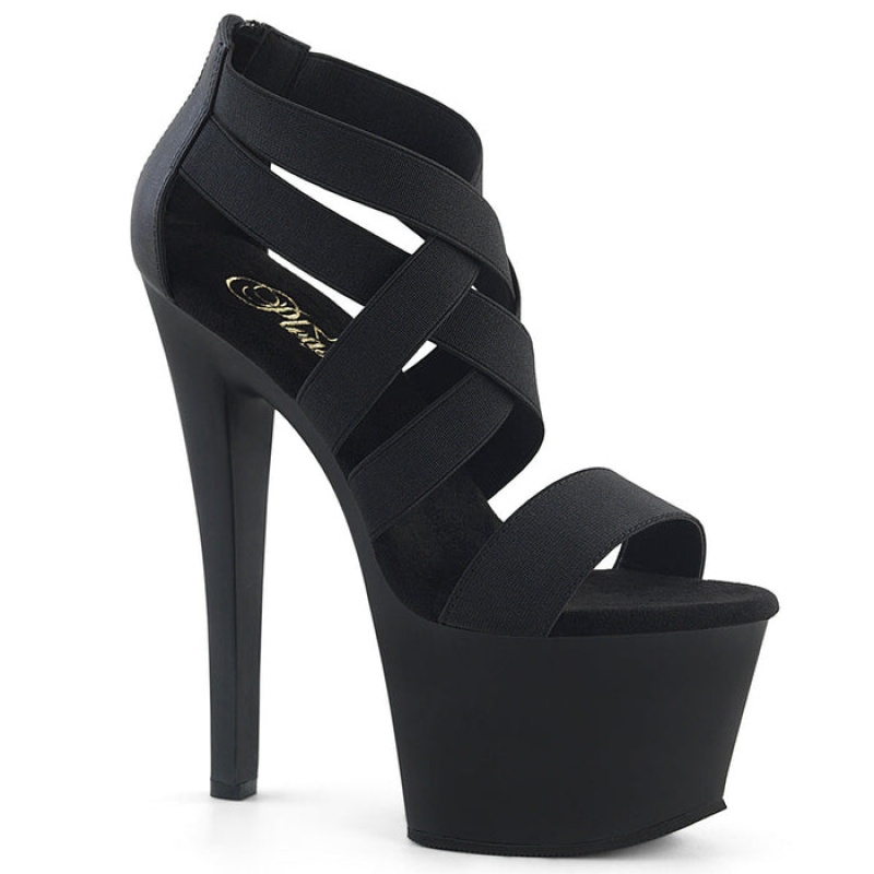 Black Pleaser Sky-369 Women's Sandals | FW4216589