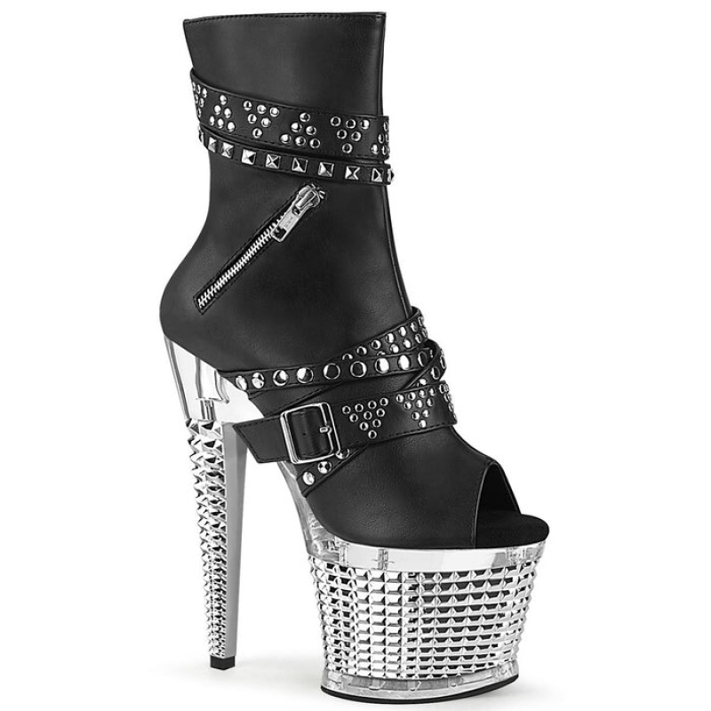 Black Pleaser Spectator-1015 Women's Boots | PB1589307