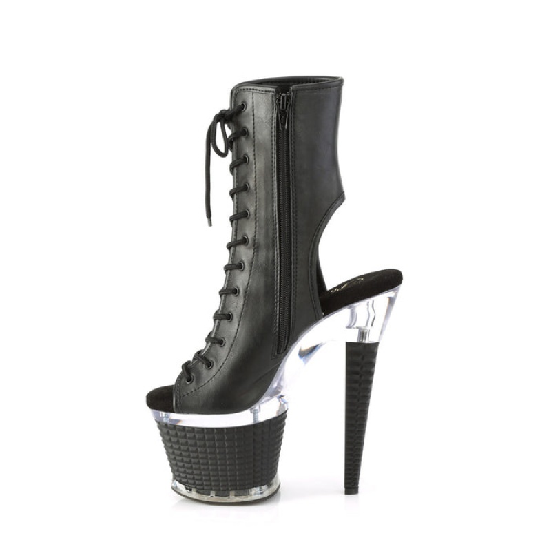 Black Pleaser Spectator-1016 Women's Boots | QS8204163