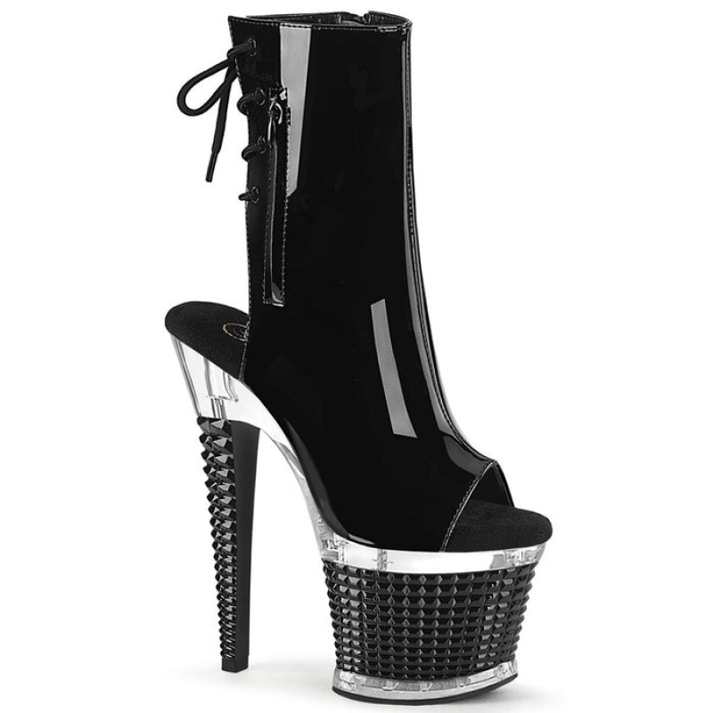 Black Pleaser Spectator-1018 Women's Boots | BR4605287