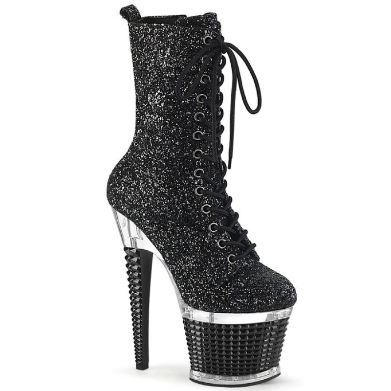 Black Pleaser Spectator-1040G Women's Boots | IB9237401