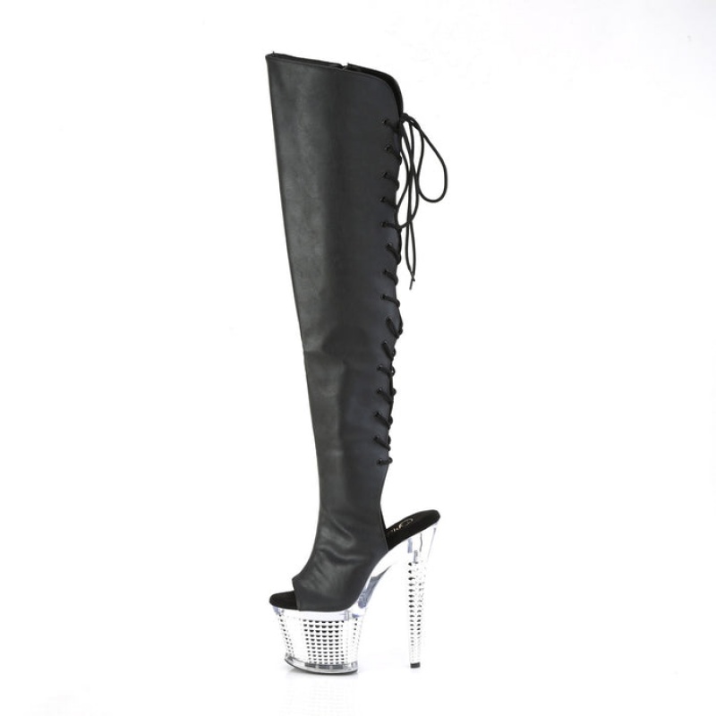 Black Pleaser Spectator-3019 Women's Boots | MN0873496