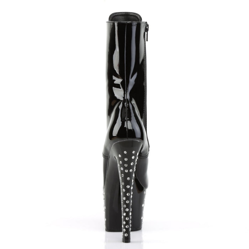 Black Pleaser Stardust-1020-7 Women's Boots | NL1547382