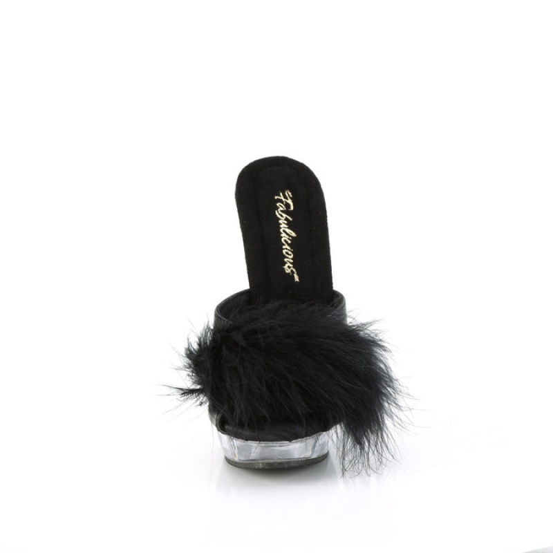 Black Pleaser Sultry-601F Women\'s Slides | OV3591846